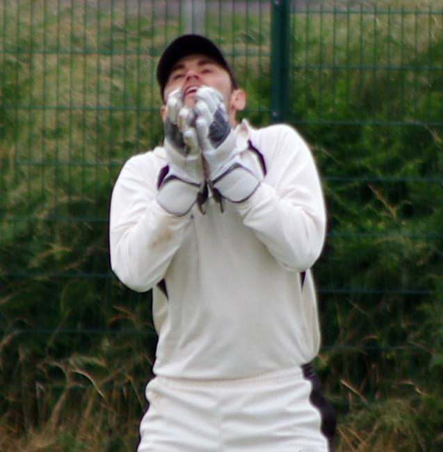 Neyland wicket keeper Sean Hannon takes a catch to dismiss Town skipper Danny Potter Neyland wicket keeper Sean Hannon takes a catch to dismiss Town skipper Danny Potter